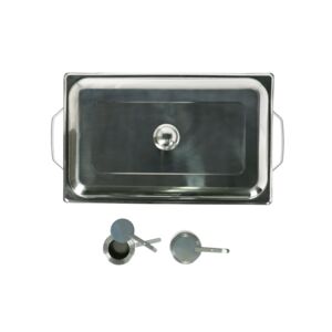 Bien Servi Rectangular Food Warmer with Stand and Burner Silver 4.5 Liter Bien Servi Rectangular Food Warmer with Stand and Burner Silver 4.5 Liter